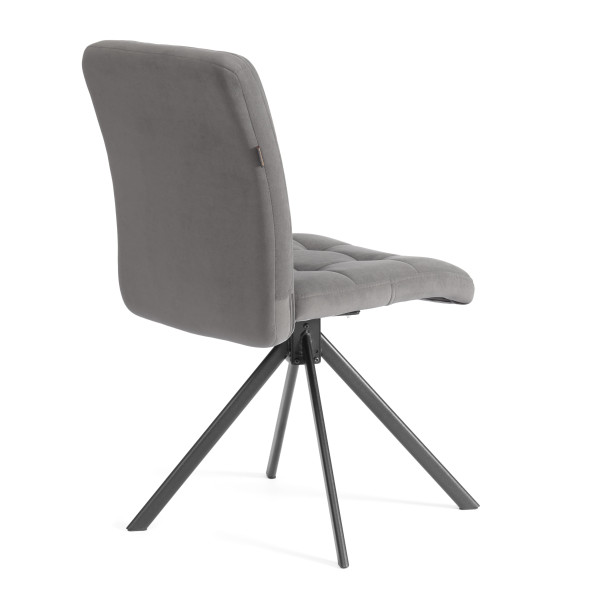 Стул обеденный Medeo поворотный механизм 360, велюр, серый, 29 фото № 3