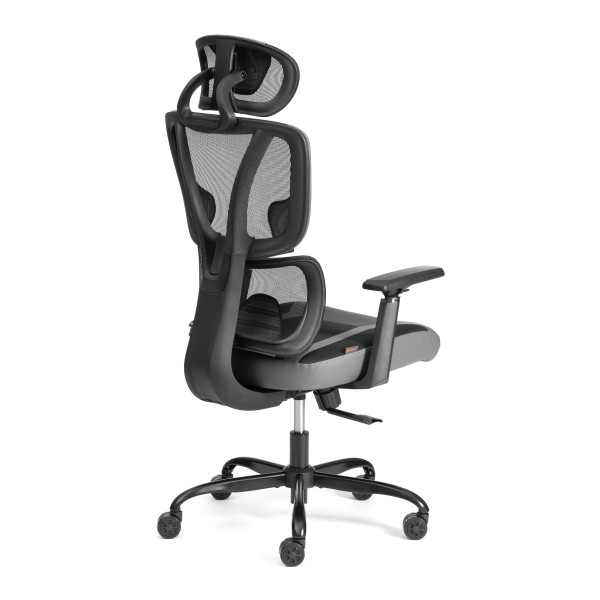 Кресло iCobra ткань / иск. кожа, черный / серый фото № 3