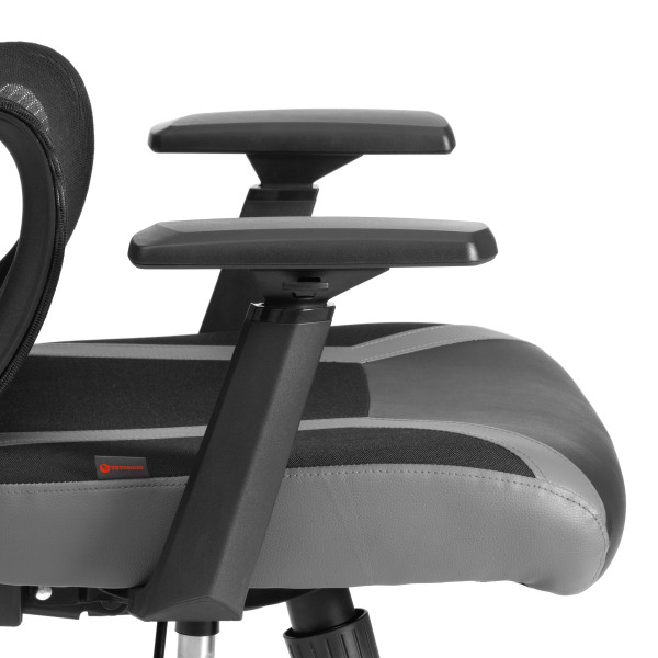 Кресло iCobra ткань / иск. кожа, черный / серый фото № 16