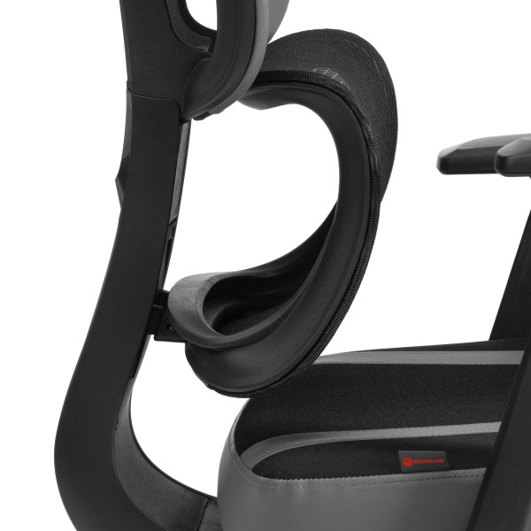 Кресло iCobra ткань / иск. кожа, черный / серый фото № 21