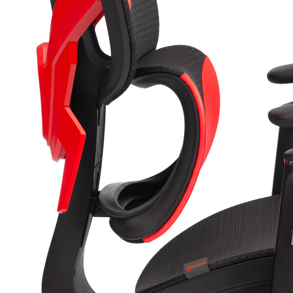 Кресло KingCobra иск. кожа / сетка, черный / красный фото № 12