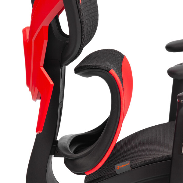 Кресло KingCobra иск. кожа / сетка, черный / красный фото № 13