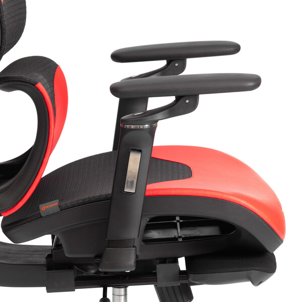 Кресло KingCobra иск. кожа / сетка, черный / красный фото № 16