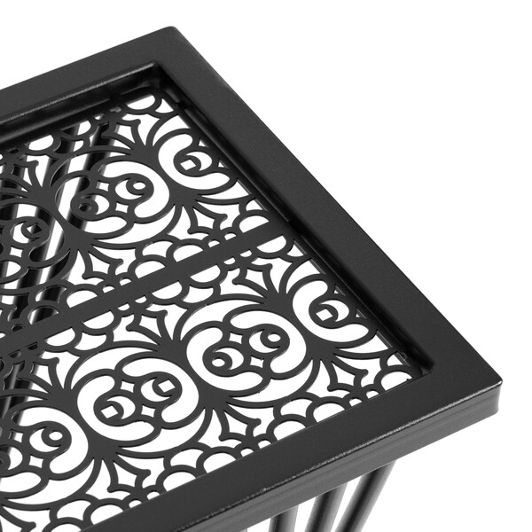 Кофейный стол/подставка Osteria/Остерия металл, черный, 25,5х25,5х59 см фото № 6