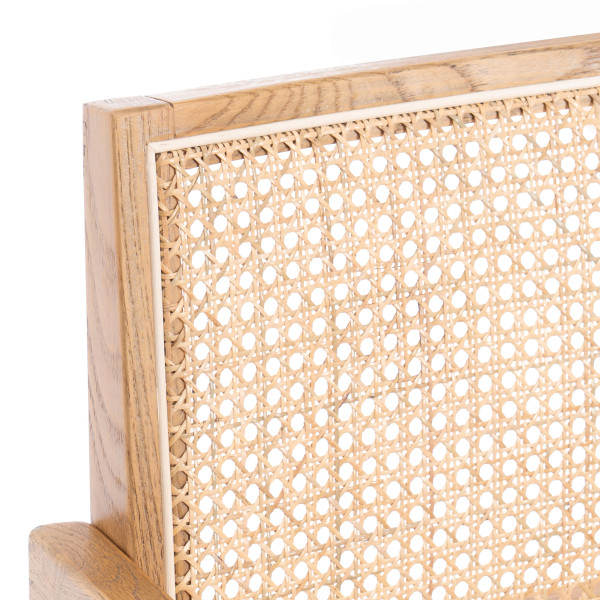 Кресло LOKI дерево вяз/ротанг, Груша (№3), 50х50х84 см фото № 8