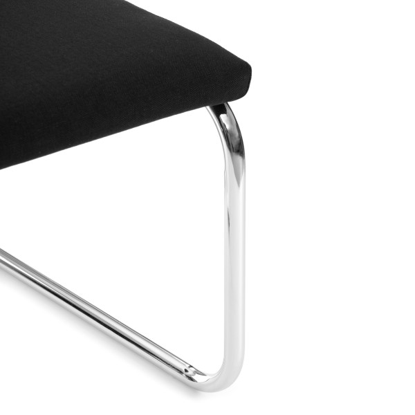 Стул MANI дерево вяз, ротанг/ткань лен, металлический каркас, черный, 46х46х78 см фото № 9