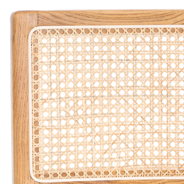 Стул MANI дерево вяз, ротанг/ткань лен, металлический каркас, Груша (№3), 46х46х78 см фото № 7