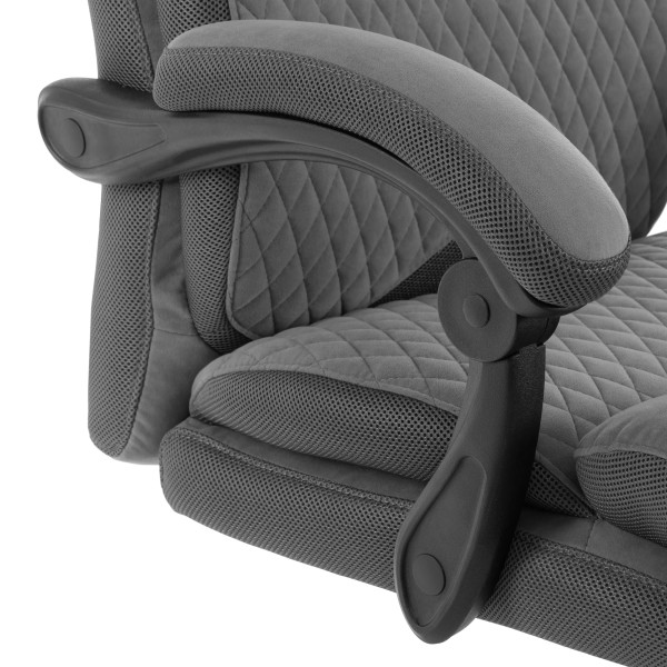 Кресло Chief metalBL  велюр/ткань, серый, 29/TW-12 фото № 8