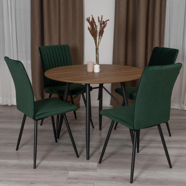 Стул обеденный Monte Carlo TREND, велюр, Deep Forest (изумруд), 49х51х93 см фото № 16