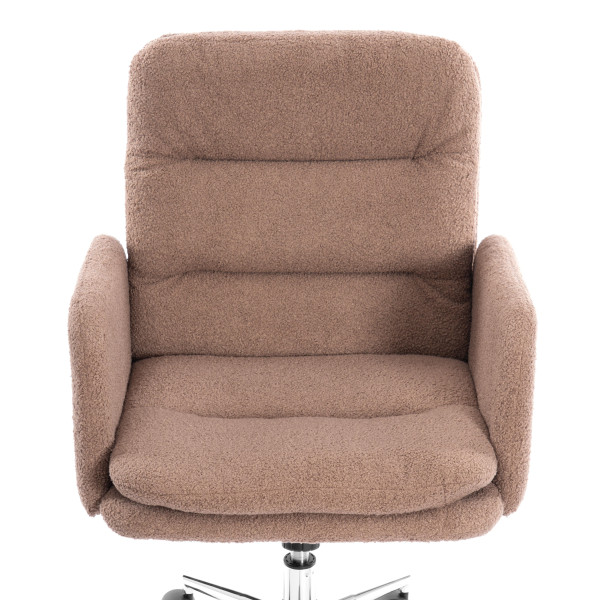 Кресло Dover хром букле, коричневый, barni cocoa фото № 6