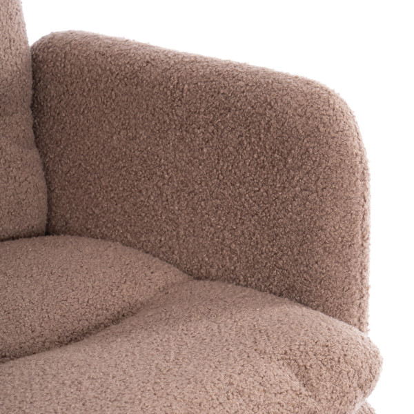 Кресло Dover хром букле, коричневый, barni cocoa фото № 8