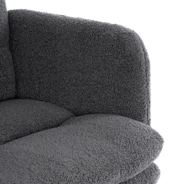 Кресло Dover хром букле, серый, barni grey фото № 8