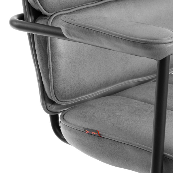 Кресло ALPHA иск. замша, Grey (Cерый) фото № 7