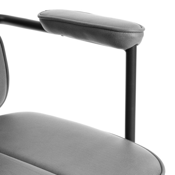 Кресло ALPHA иск. замша, Grey (Cерый) фото № 8