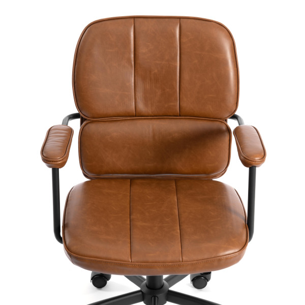 Кресло ALPHA иск. кожа, Brown (коричневый) фото № 6