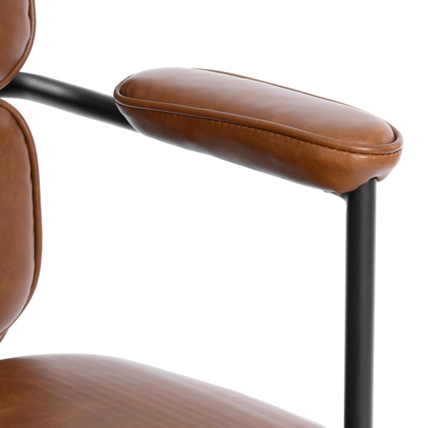 Кресло ALPHA иск. кожа, Brown (коричневый) фото № 8