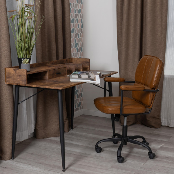 Кресло ALPHA иск. кожа, Brown (коричневый) фото № 13