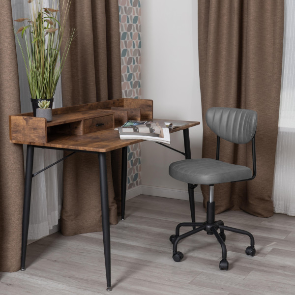 Кресло SLIM иск. замша, Grey (Cерый) фото № 14