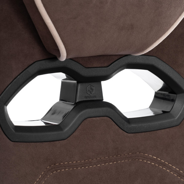 Кресло Arena metalBL велюр, коричневый/бежевый, 6/7 фото № 9