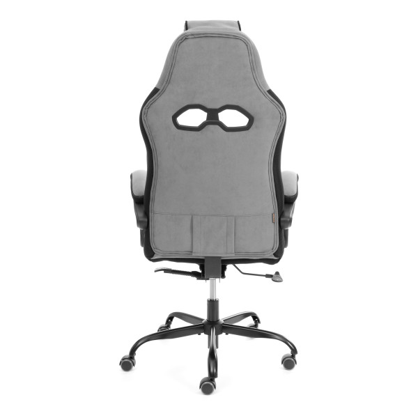 Кресло Arena metalBL велюр, серый/черный, 29/35 фото № 5