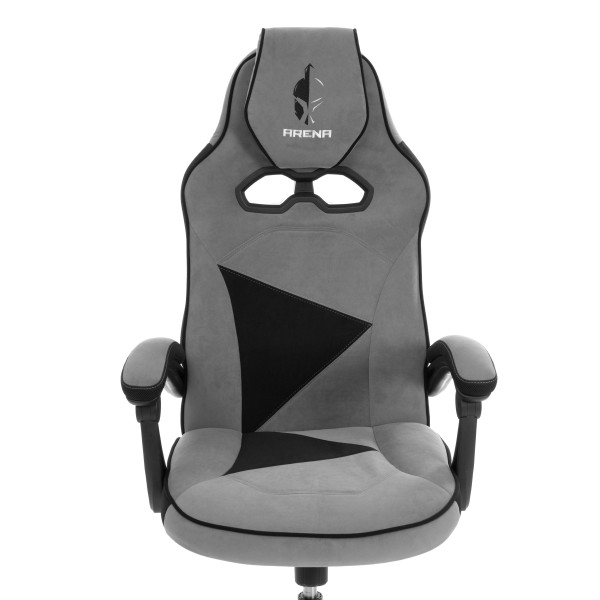 Кресло Arena metalBL велюр, серый/черный, 29/35 фото № 7