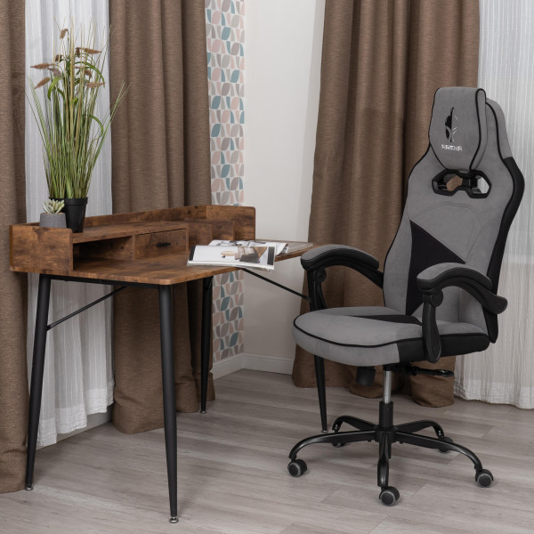 Кресло Arena metalBL велюр, серый/черный, 29/35 фото № 18