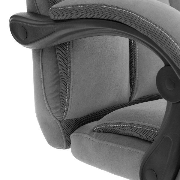 Кресло Cambridge metalBL велюр/ткань, серый, 29/12 фото № 8