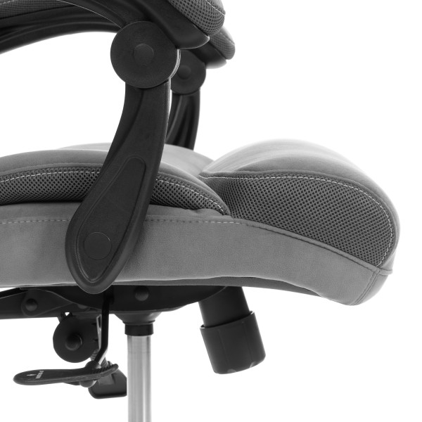 Кресло Cambridge metalBL велюр/ткань, серый, 29/12 фото № 11