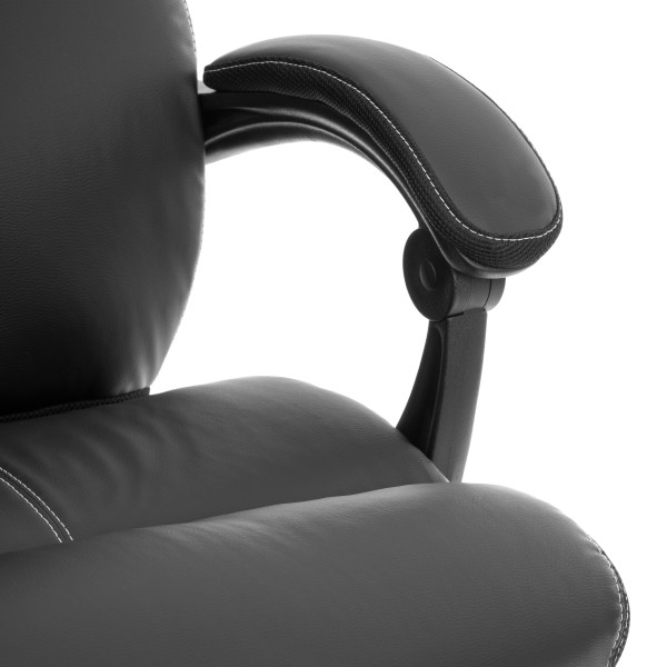 Кресло Cambridge metalBL кож/зам/ткань, черный/черный, 36-6/11 фото № 9