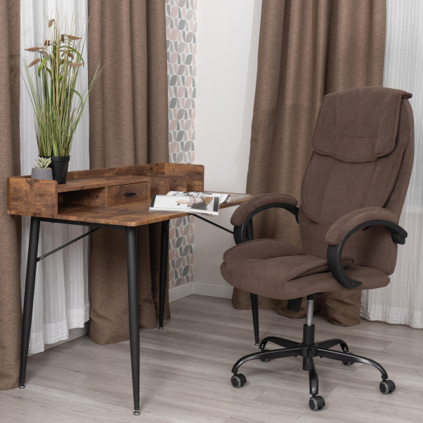 Кресло OREON metalBL велюр, коричневый, 6 фото № 14