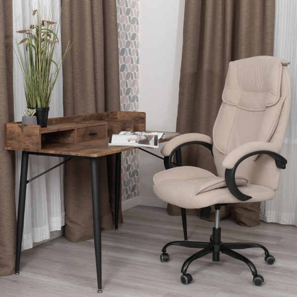 Кресло OREON metalBL велюр, бежевый, 7 фото № 14