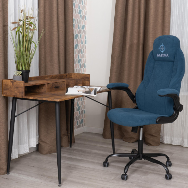 Кресло BAZUKA metalBL велюр, синий, 32 фото № 15