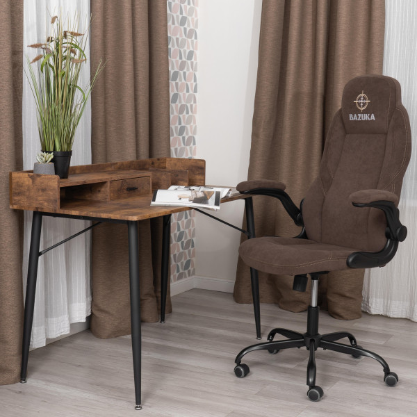 Кресло BAZUKA metalBL велюр, коричневый, 6 фото № 15