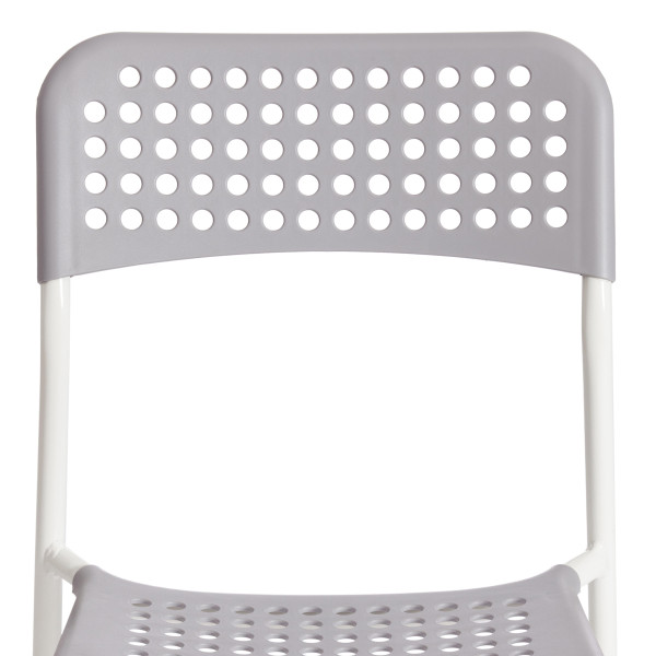 Стул ADDE (mod. C-049) металл/пластик, 39 х 49 х 78 см, Grey(серый)/White(белый) разборный фото № 7