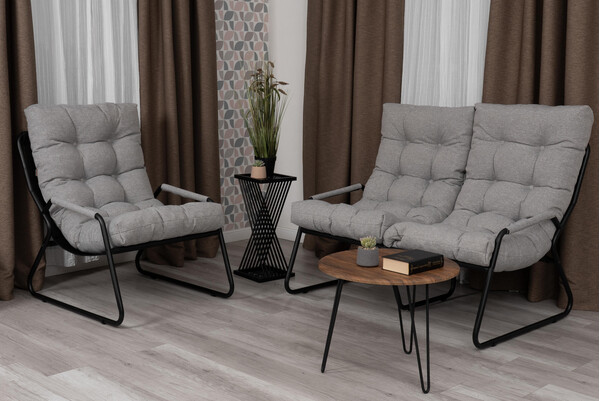 Диван Ergo/Эрго рогожка, серо-бежевый, 3M 16/2 фото № 12