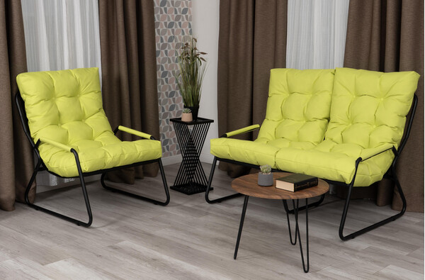 Диван Ergo/Эрго рогожка с водоотталкивающей пропиткой, Лайм фото № 13