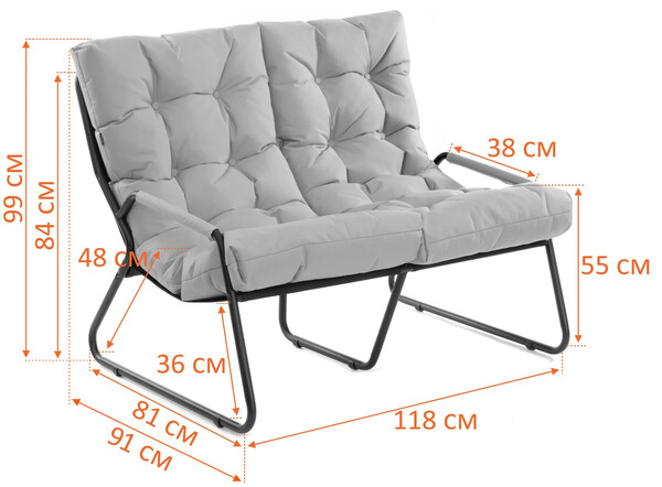 Диван Ergo/Эрго рогожка с водоотталкивающей пропиткой, Лайм фото № 14
