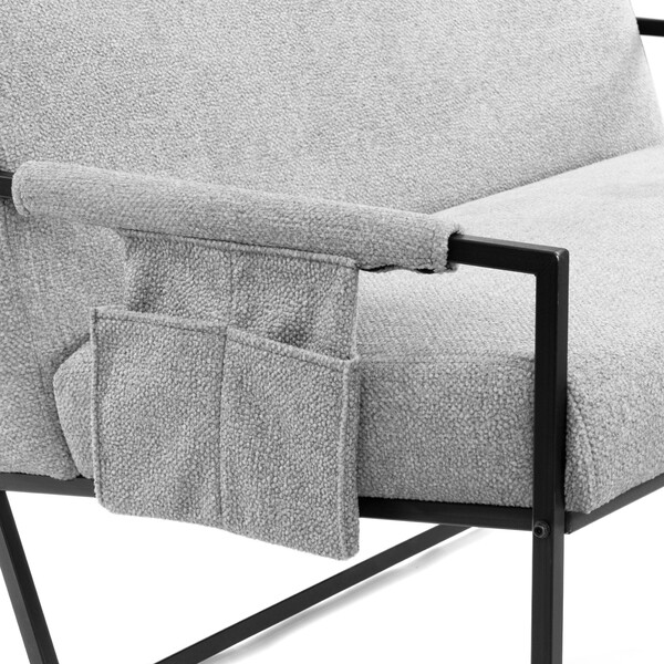 Диван Charli LUX/Чарли Люкс велюр/букле, VT shape silver фото № 6