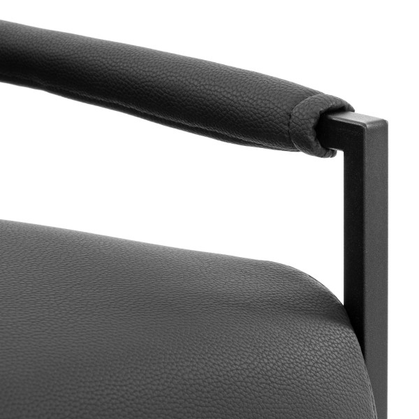 Кресло Charli LUX/Чарли Люкс экокожа , Sharp Чёрный, 70х80х82 см фото № 9