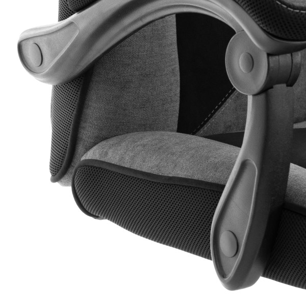 Кресло Arena metalBL ткань,велюр, серый/черный, KUB 05/TW-11/35 фото № 3