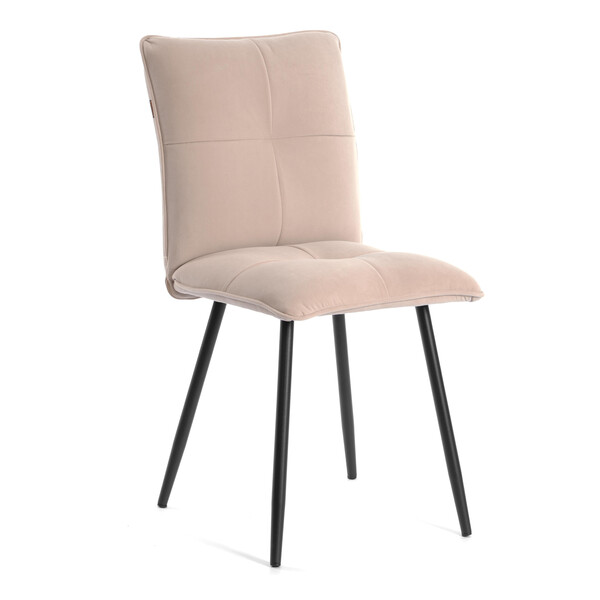 Комплект кресло + стул Sweet LT, флок , бежевый/черный, 7, 41х55х88 см фото № 2