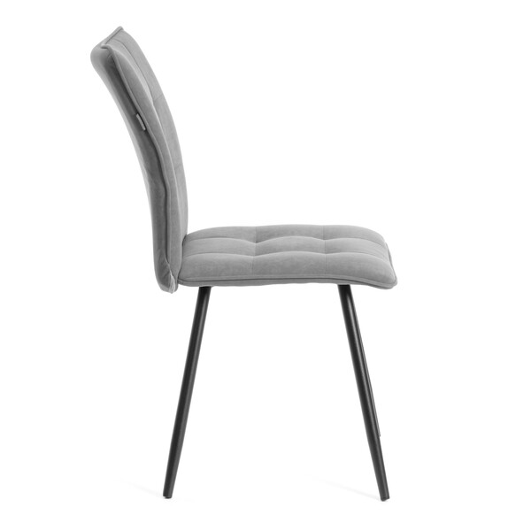 Комплект кресло + стул Bari LT, флок , серый/черный, 29, 41х55х89 см фото № 3