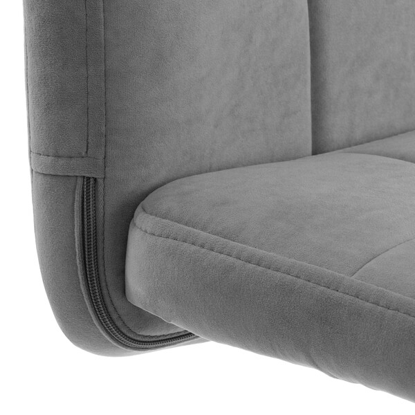 Комплект кресло + стул Medeo LT, флок , серый/черный, 29, 45х56х89 см фото № 8