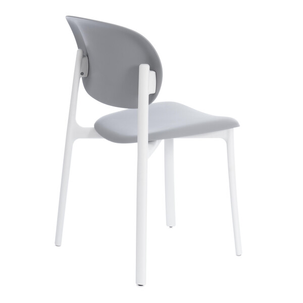 Стул ADORE (mod. XRB-1025) пластик, серый / белый (grey / white), 41 х 53 х 81,5 см фото № 3