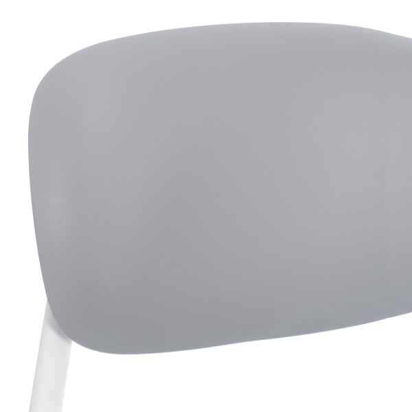 Стул ADORE (mod. XRB-1025) пластик, серый / белый (grey / white), 41 х 53 х 81,5 см фото № 8