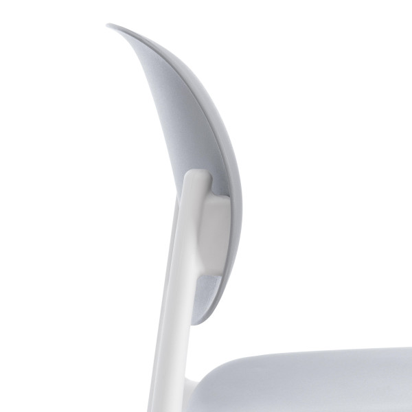 Стул ADORE (mod. XRB-1025) пластик, серый / белый (grey / white), 41 х 53 х 81,5 см фото № 9