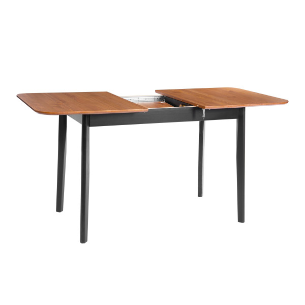 Стол Соната Люкс раздвижной/Sonata Lux extension table, 120х75х73 см массив сосны, антик/чёрный, 120-(150)х75х73 см фото № 2