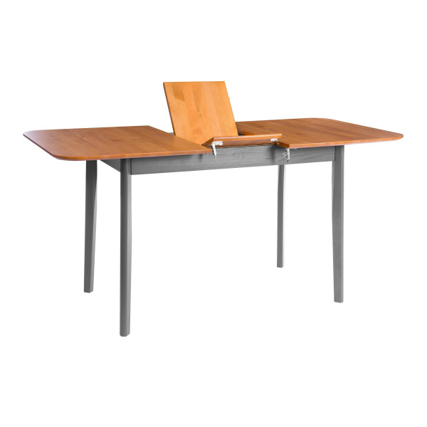 Стол Соната Люкс раздвижной/Sonata Lux extension table, 120х75х73 см массив сосны, антик /графит, 120-(150)х75х73 см фото № 3