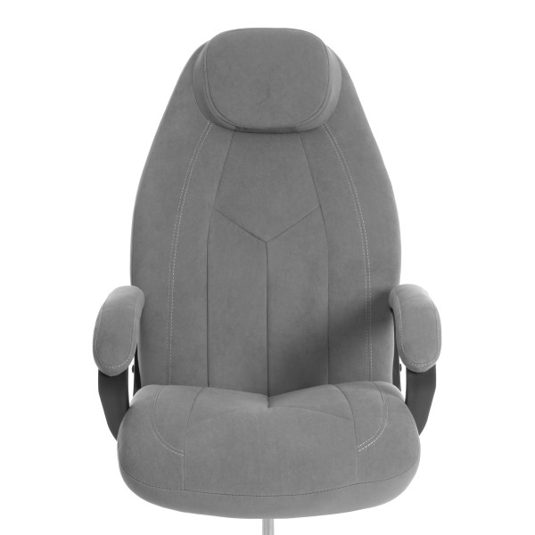 Кресло Boss metalBL велюр, серый, 29 фото № 7