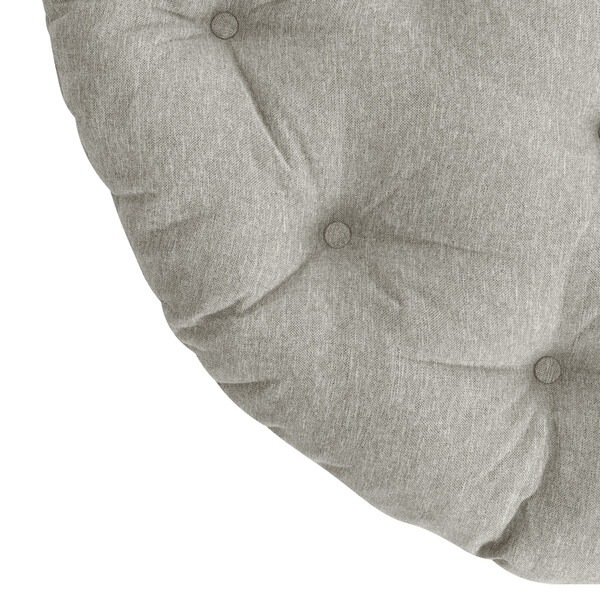 23/01 Матрац для кресла "Папасан" ткань, серо-бежевый, 3M 16/2 фото № 3